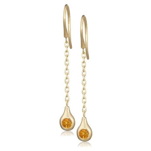 Pandora - orecchini pendenti da donna, oro giallo 18k (750), cod. 27106cig-20
