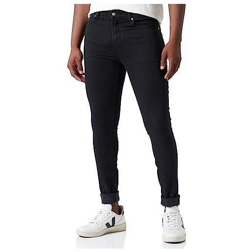 Calvin Klein Jeans super skinny j30j323694 pantaloni, denim (denim black), 29w / 32l uomo