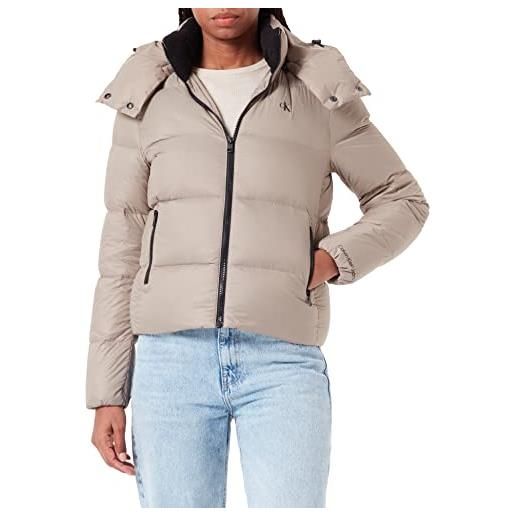 Calvin Klein Jeans ck mw down short puffer j20j219819 giacche imbottite, beige (perfect taupe), l donna