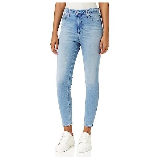 Calvin Klein Jeans high rise super skinny ankle j20j221583 pantaloni, denim (denim light), 34w donna