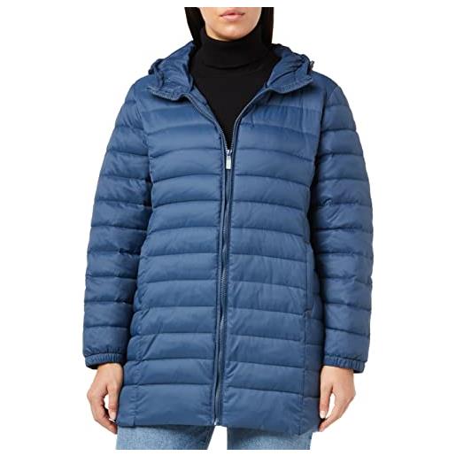 ONLY Carmakoma carnewtahoe quilted hood coat otw giacca trapuntata, denim scuro, m donna