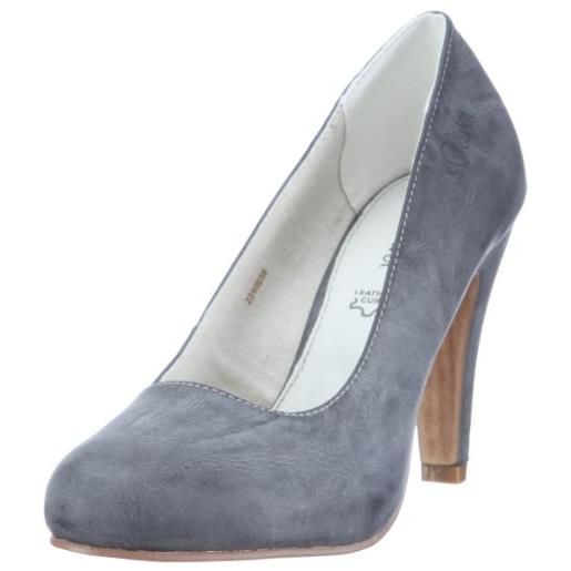 s.Oliver casual 5-5-22400-38, scarpe con tacco donna, grigio (grau (graphite 206)), 40