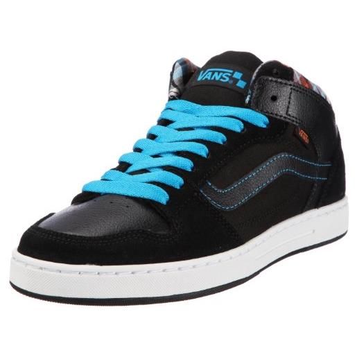 Vans edgemont vnj609o, sneaker uomo, nero (schwarz ((plaid) black/blue)), 49