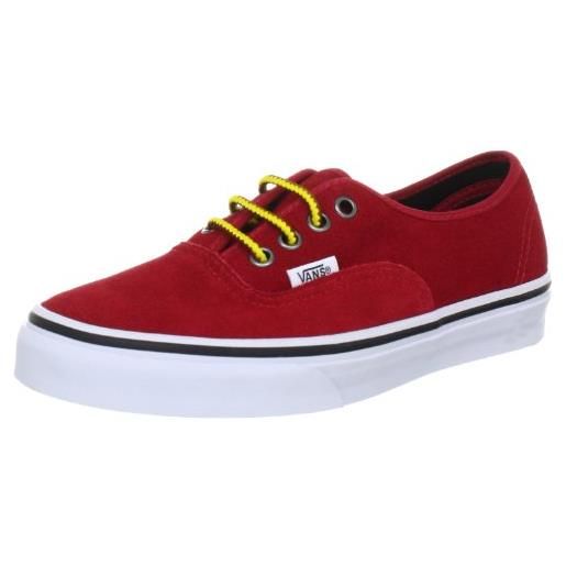 Vans authentic vqer71k, sneaker unisex adulto, rosso (rot ((hiker suede) chili pepper)), 39