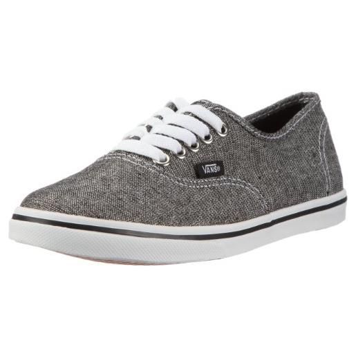 Vans authentic lo pro vgyq5ic, sneaker donna, grigio (grau ((glitter weave) black)), 39