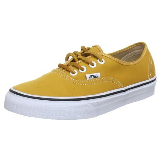 Vans u authentic vscq7gn, sneaker unisex adulto, giallo (gelb ((brushed. Twill)m)), 38.5