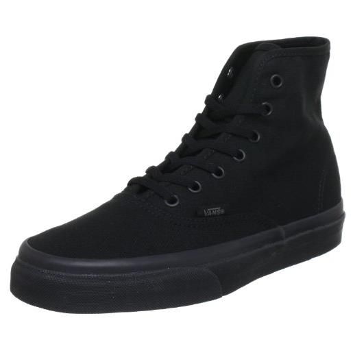 Vans u authentic vrqfbka, sneaker unisex adulto, nero (schwarz (black/black)), 35