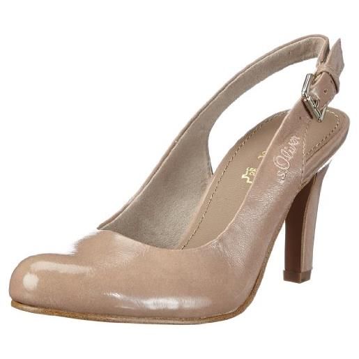 s.Oliver casual 5-5-29602-20, scarpe col tacco donna, beige (beige (nude 250)), 42