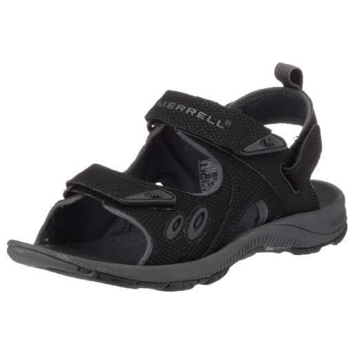 Merrell downstream sport j88, sandali da uomo, nero, 44 eu