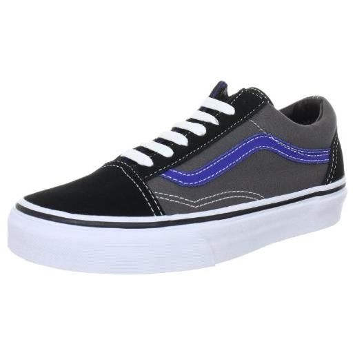 Vans old skool vkw676q, sneaker unisex adulto, nero (schwarz (black/pewter/true blue)), 38.5