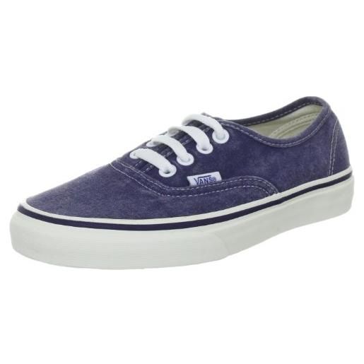 Vans authentic vqer6md, sneaker unisex adulto, blu (blau ((washed) medieval blue)), 36.5