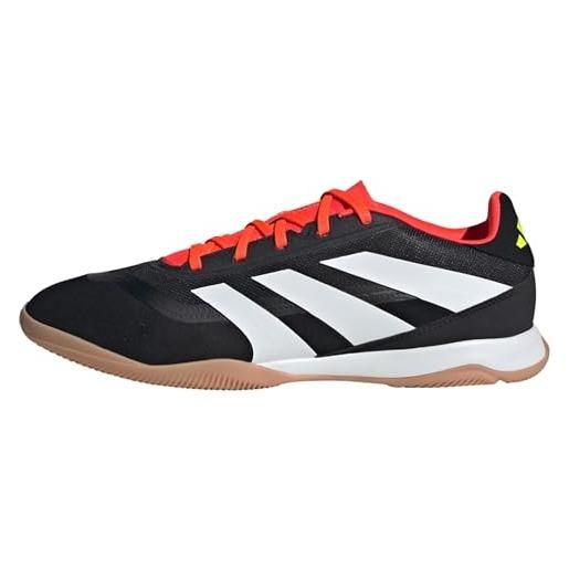 adidas predator 24.3 l in, scarpe da ginnastica unisex-adulto, core black/ftwr white/solar red, 47 eu