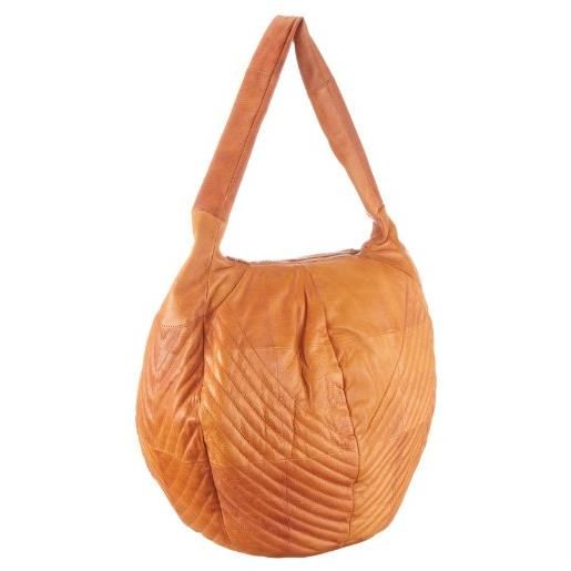 PIECES jagata shop 17040505, borsa a spalla donna, 27 x 35 x 27 cm (l x a x p), marrone (braun (cognac. )), 27x35x27 cm (l x a x p)