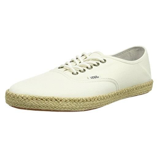 Vans authentic esp scarpe da ginnastica basse, uomo, bianco (classic white), 41