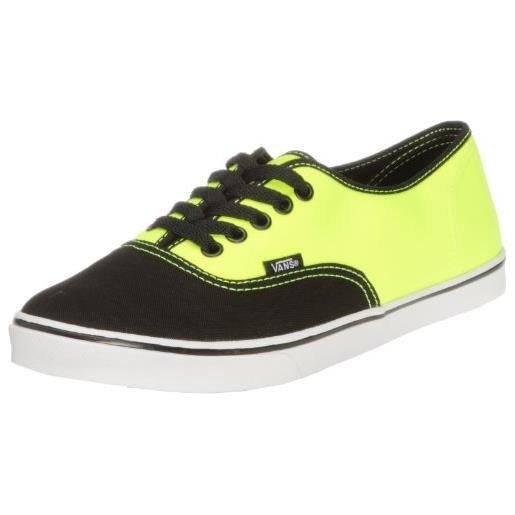 Vans authentic lo pro vgyq5ma, scarpe sportive donna, multicolore (jaune (neon black/ye)), 37