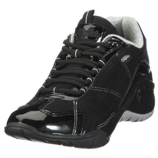 Buffalo 8100-156 hedosa patent pu black 18 115047, scarpe sportive donna - nero, 42 eu