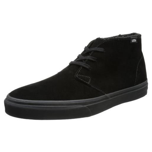 Vans u chukka decon (fleece) black/, sneaker unisex adulto, nero (schwarz ((fleece) black/dark shadow)), 35