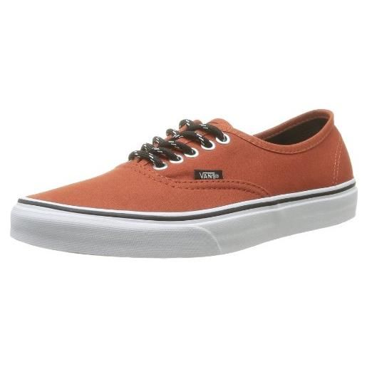 Vans u authentic, scarpe sportive-skateboard unisex-adulto, arancione (sport lace pi), 46