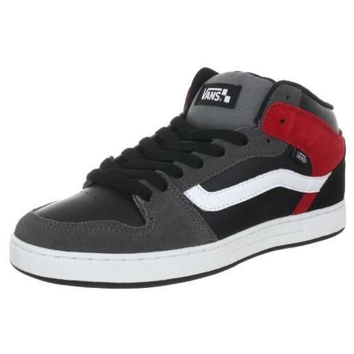 Vans edgemont vnj6rbg, sneaker uomo, grigio (grau (red/black/grey)), 42