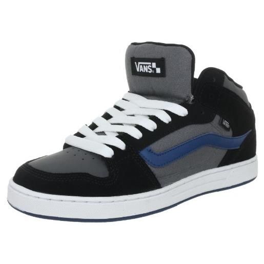 Vans edgemont vnj6bc7, sneaker uomo, nero (schwarz (black/charcoal/blue)), 43