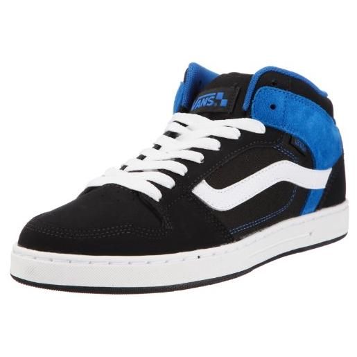 Vans edgemont vnj6y8, sneaker uomo, nero (schwarz (black/blue/white)), 40.5