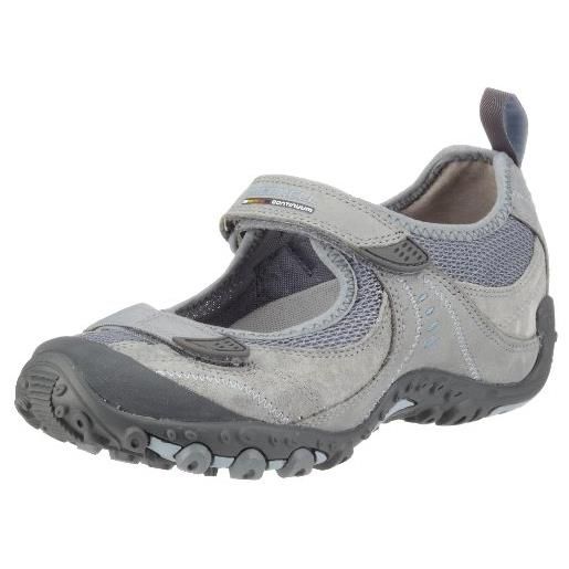 Merrell sandali da donna cham arc mj sport & outdoor, grigio pewter, 38 eu