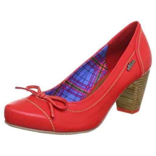 s.Oliver casual 5-5-22421-20, scarpe col tacco donna, rosso (rot (chili 533)), 37