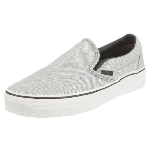 Vans classic slip-on vlyf5ok, sneaker unisex adulto, grigio (grau ((suited) steel grey/black)), 38