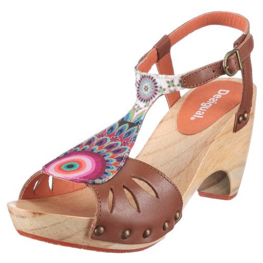 Desigual shoes_sheena 21ss114, sandali donna, marrone (braun (sudan brown)), 41