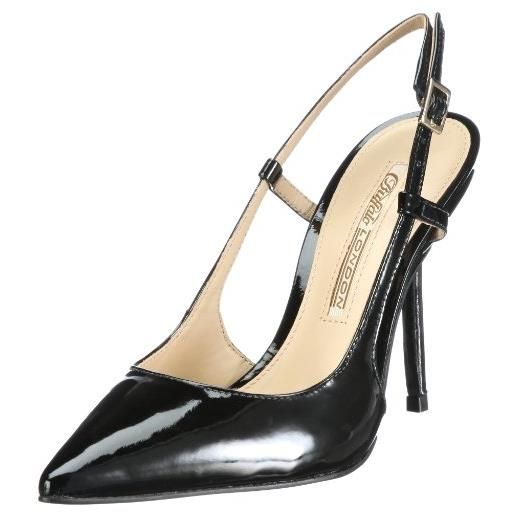 Buffalo london 17002-646 patent black 01 116283, scarpe eleganti donna - nero, 39 eu