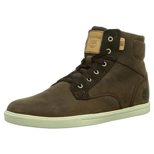Timberland newmarket ftb_ek fulk lp, sneaker alta uomo, marrone (braun (brown)), 41,5