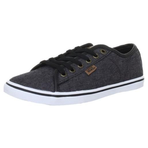 Vans ferris lo pro vjw0789, sneaker donna, nero (schwarz ((textile) black/toffee)), 36.5