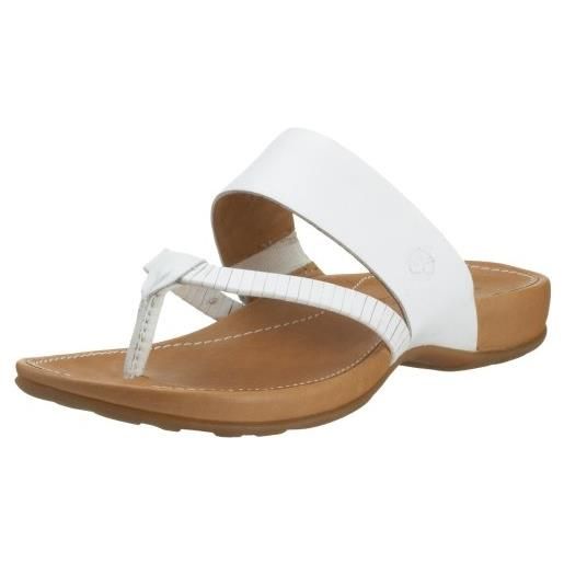 Timberland kelby thong, sandali da donna, bianco, 37 eu