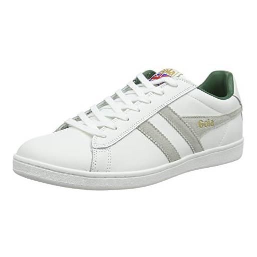 Gola cma207, sneaker uomo, bianco (white/white/green xn), 45 eu
