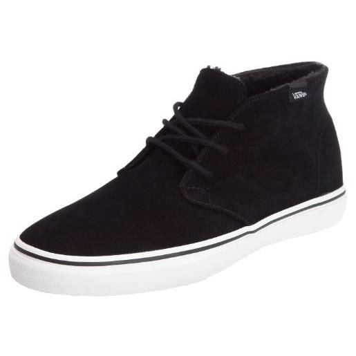 Vans chukka decon vqe8655, sneaker unisex adulto, nero (schwarz ((fleece lining) black)), 45