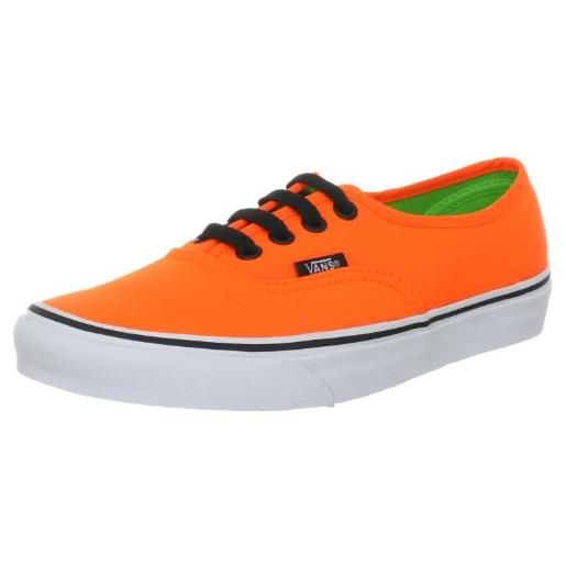 Vans authentic vqer6ao, sneaker unisex adulto, arancione (orange ((neon) orange/green)), 47