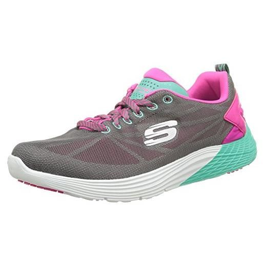 Skechers valeris front page - scarpe da ginnastica da donna, grigio rosa, 35.5 eu