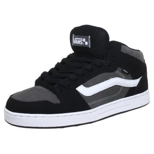 Vans m edgemont vnj67ys, sneaker uomo, nero (schwarz (black/dark grey)), 49