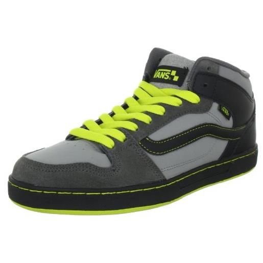 Vans edgemont, scarpe da ginnastica uomo, grigio (grau (grey/black/neon green), 50