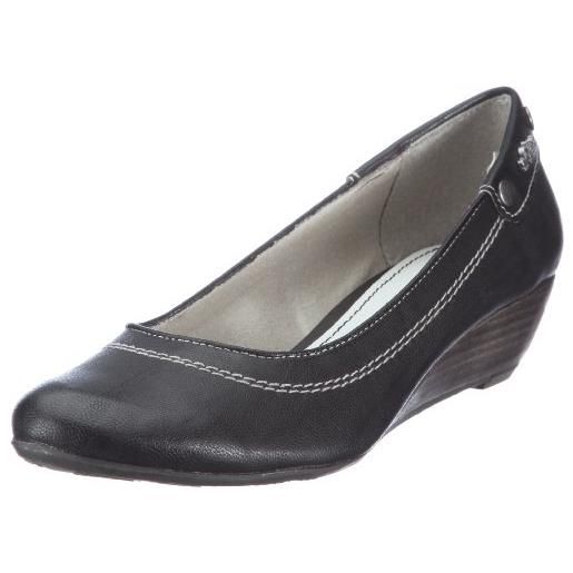 s.Oliver casual 5-5-22210-28, scarpe con tacco donna, nero (schwarz (black 1)), 37