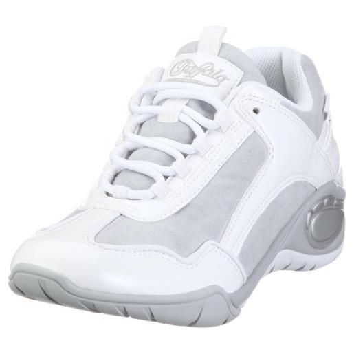 Buffalo 8000-156 patent pu hedosa white 39 115918, scarpe sportive donna - bianco, 40 eu