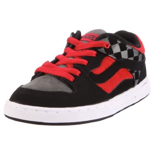 Vans baxter vmax5gp, sneaker ragazzo, rosso (rot ((check) black/charcoal/red)), 30