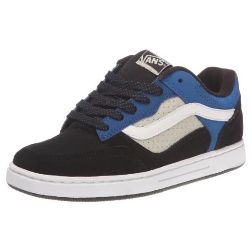 Vans fontana, sneaker ragazzo, nero (noir (black/grey/blue)), 39