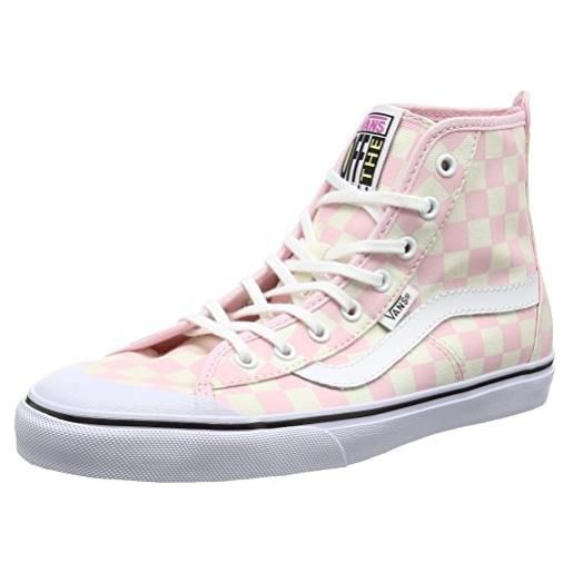 Vans dazie-hi -sneakers alte donna, rosa (checkerboard/barely pink), 42 eu