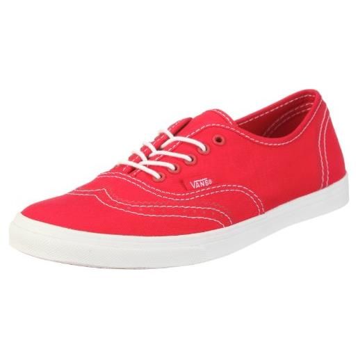 Vans authentic lo pro vgyq5m0, sneaker donna, rosso (rot ((printed oxford) red/true white)), 39