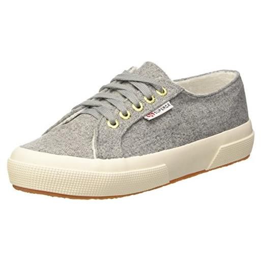 SUPERGA 2750 woolmelangeu, sneaker, unisex - adulto, grigio (grey dk 004), 35 eu