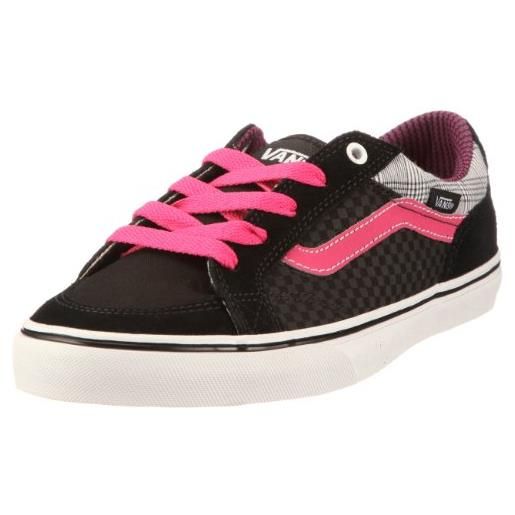 Vans aubree slim vnjr5gn, sneaker donna, nero (schwarz ((check plaid) black/pink)), 37