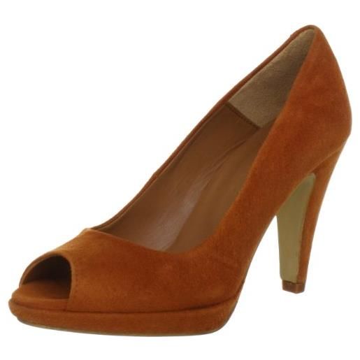 SELECTED FEMME nina peep toe high heel 16029191, scarpe col tacco donna, nero (schwarz (black)), 41
