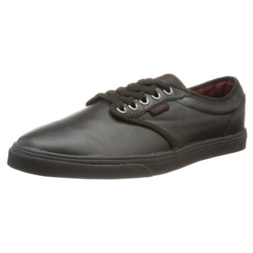 Vans m atwood lp (leather) black, sneaker uomo, nero (schwarz ((leather) black/andorra)), 44