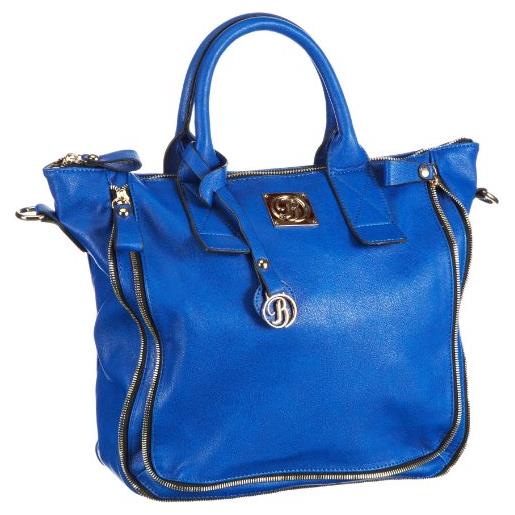 Buffalo bag 601615 gzyi pu, borsa a mano donna, blu (blau (blue)), 32x29x14 cm (b x h x t)